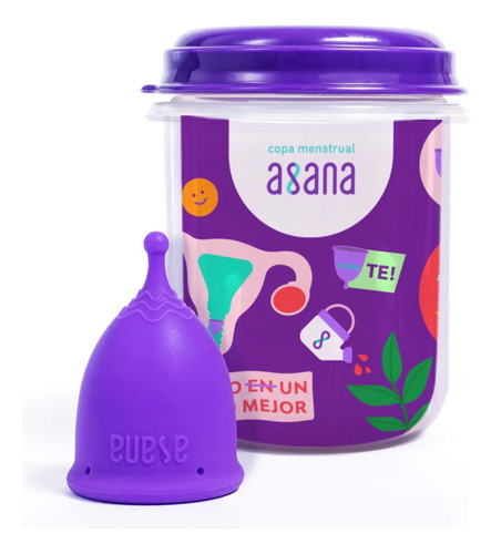 Copita Menstrual Asana Vaso Esterilizador Copa Reutilizable Color Talle Large