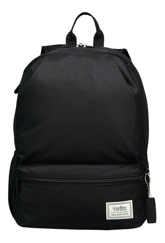 Morral urbana Totto Dynamic color negro diseño lisa 14.09L