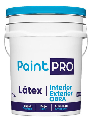 Látex Paint Pro 20 Lts Interior-exterior Calidad Superior