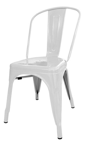 Cadeira de jantar DeSillas Tolix, estrutura de cor  branco, 2 unidades