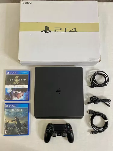 Console PS4 Slim 500GB com 2 Anos de Garantia e Jogo Spiderman - JF GAMES