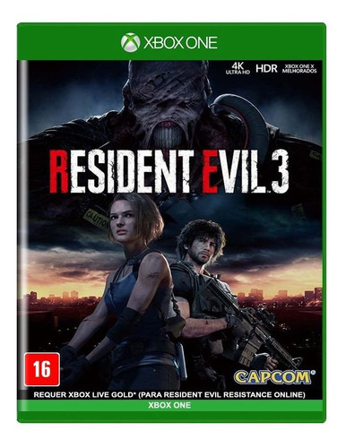 Jogo Midia Fisica Resident Evil 3 Remake Para Xbox One