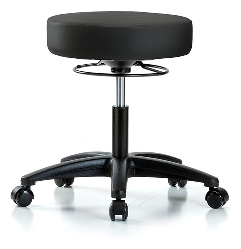 Labtech Seating Taburete De Vinilo Negro De Altura De Escrit