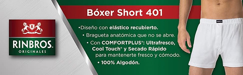 Paquete De 3 Bóxers Rinbros Para Hombre 