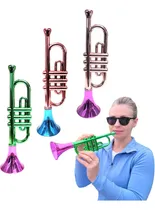 Comprar Trompeta Metálica De Plástico 33 Cm Juguete Musical Para Niñ