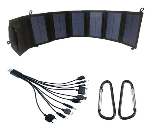 Panel Solar Plegable De 20 W Y 5 V, Paquete De Células Solar