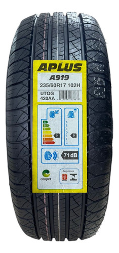 Kit 2 Pneus 235/60r17 102h Tl Aplus A919-3 Aro 17 Índice De Velocidade H