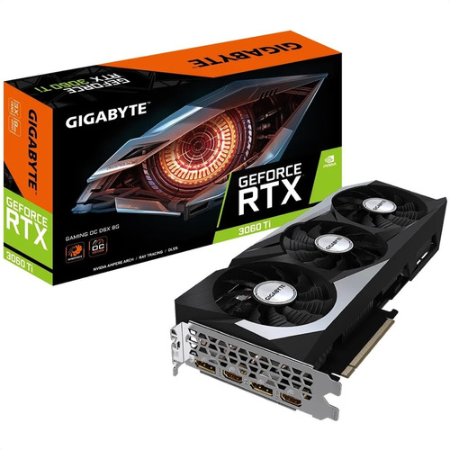 Tarjeta de video Nvidia Gigabyte  Gaming GeForce RTX 30 Series RTX 3060 Ti GV-N306TXGAMING OC-8GD OC Edition 8GB