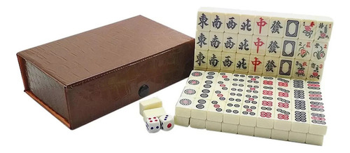 Mini Juego De Mahjong Chino, 144 Hojas, Juegos De Piezas
