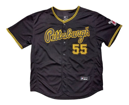 Imagen 1 de 3 de Camiseta Casaca Baseball Mlb Pittsburgh Pirates 55 Bell