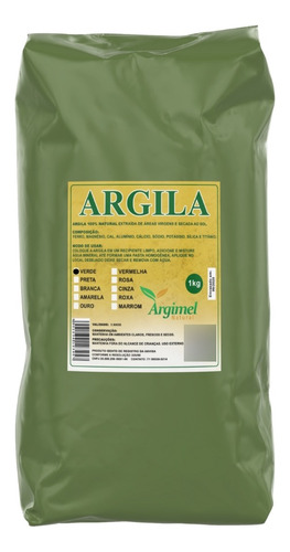 Skin Care Argila 1kg Verde 100% Natural