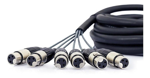 Multicabos Xlr 8 Vias Amphenol - 25 Mt
