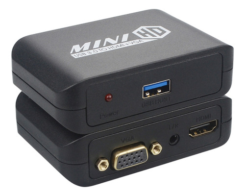 Adaptador Usb3.0 Para Hdmi+vga