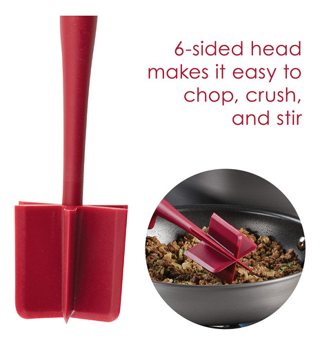 Set De Utensilios De Cocina 3 Piezas Rojo Crush Chop Flexi T