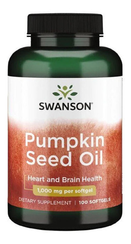 Óleo Semente De Abórora Swanson 1000 Mg 100 Caps Pumpkin