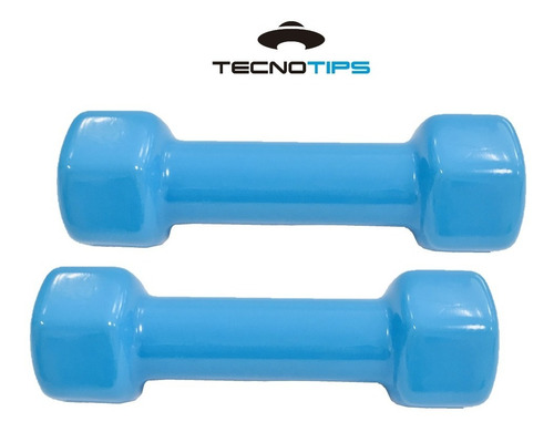 Imagen 2 de 6 de Kit Pesas Pesitas Mancuernas 1 Kg C/u Cardio Box Tecnotips ®