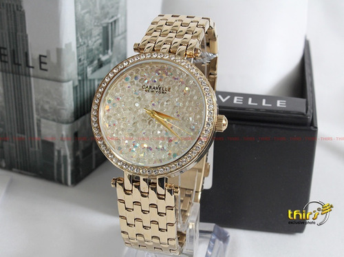 Bulova Caravelle Feminino 44l184 New York Cristais 38mm