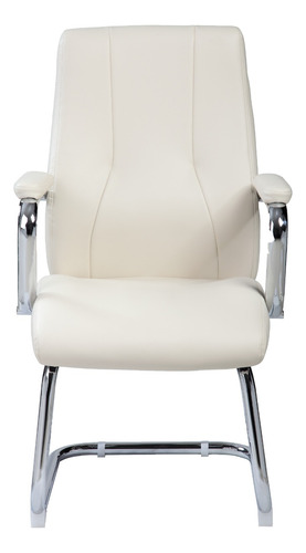 Imagen 2 de 4 de Silla Interlocutora De Oficina Wobi Color Beige