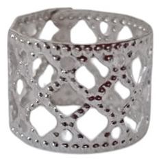 Set De 10 Cuff Calado Triangulos Peinados Trenzas Deadlocks Plateado