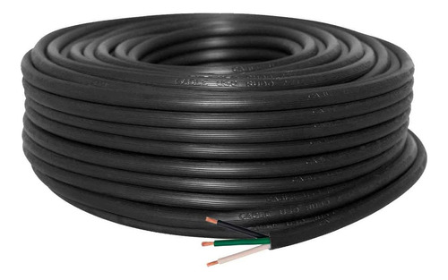Cable Uso Rudo St 3x8 Negro 100% Cobre 600v Nom 30m Cdc