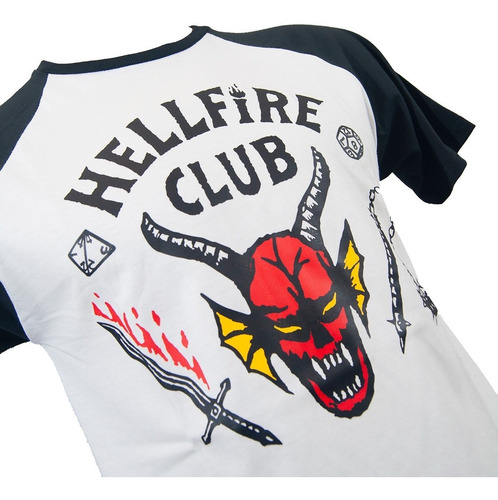 Imagen 2 de 5 de Stranger Things - Hellfire Club - Eddie Munson - Remeras