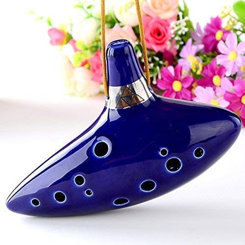 Ocarina Zelda + Cancionero + Manual Barata 12 Orificios Link, Ocarina Ceramic Alto C De 12 Hoyos Con Libro De Texto