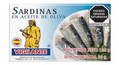 Sardina Vigilante En Aceite De Oliva 120 Gr