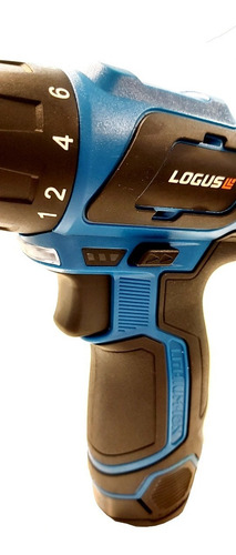 Imagen 4 de 9 de Taladro Atornillador Litio Logus 12v + Maletin 2bat