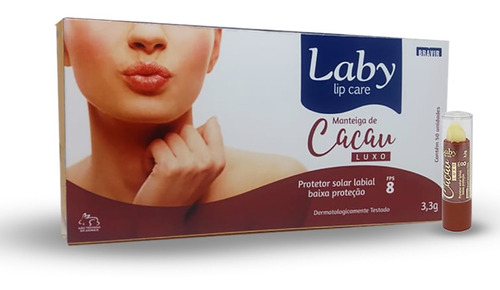 Protetor Labial Manteiga De Cacau Luxo 8 Fps Bravir C/ 50un