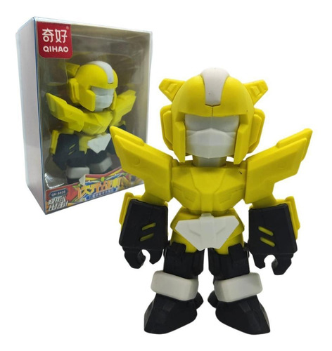 Borracha Gigante Robo Lutador Espacial - Amarelo