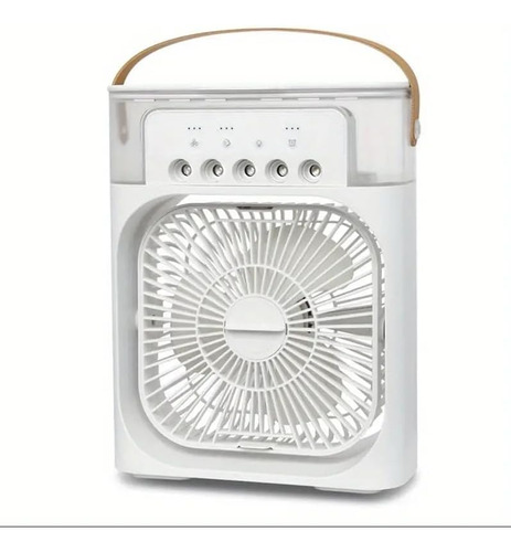 Mini Aire Acondicionado Portátil 3 Velocidades Escritorio 20 Cm Blanco Blanco Plástico 4