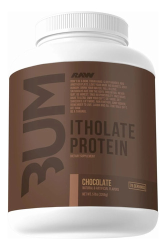 Raw Cbum Itholate Protein Proteina De Itolato 5 Lbs Sabor Chocolate