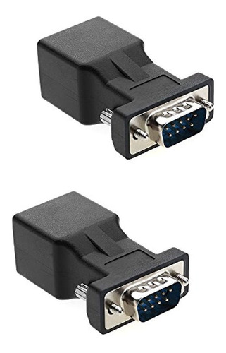 Puerto Serie De 9 Pines A Rj45 Hembra Cat5e / 6 Adaptador