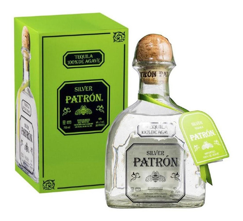 Tequila de agave blanco Patrón Silver México 750ml