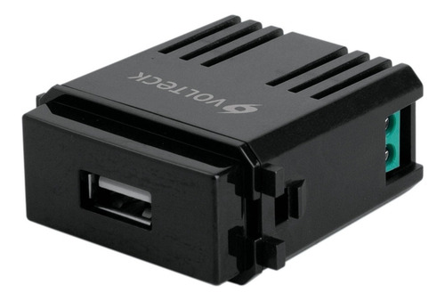 Módulo Usb Línea Italiana Color Negro Volteck 47603