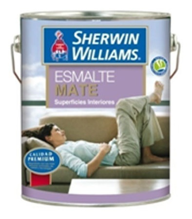 Galon Sherwim Williams Esmalte Mate Blanco Clase A