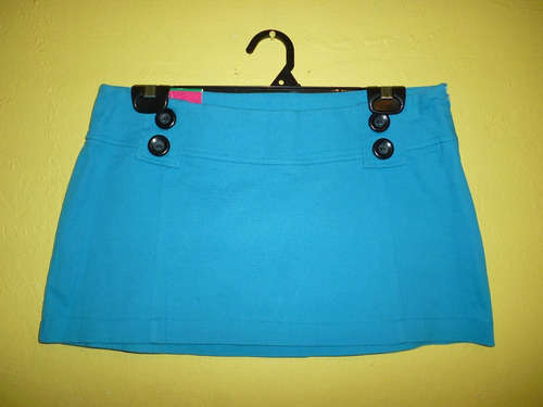 Minifalda Xhilaration Stretch Azul Talla Mediana 7 / 30