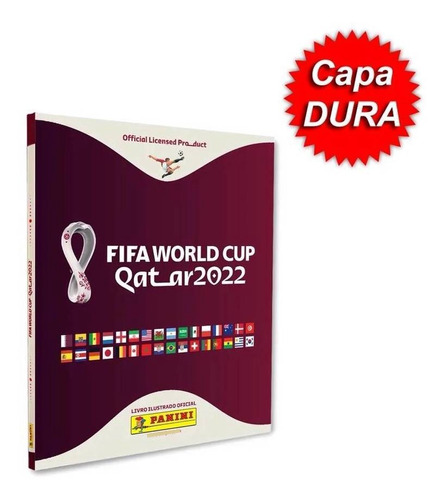 Álbum De Figurinhas Copa Do Mundo 2022 Qatar Capa Dura