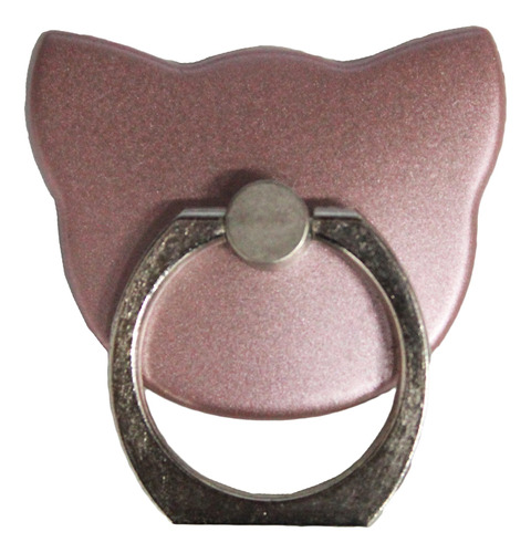 Anillo Sujetador Smartphone Gato Rosa Moderno Elegante