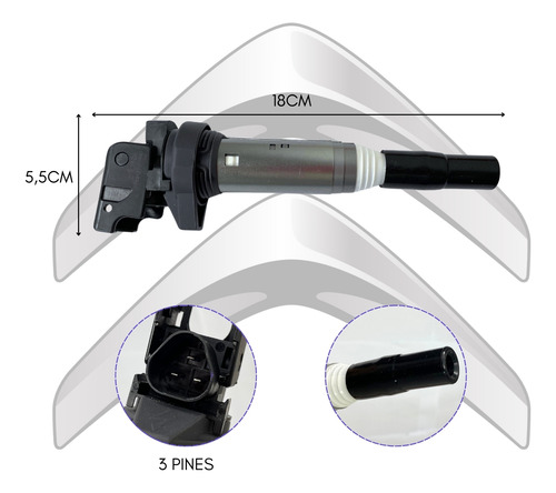 Bobina Encendido Para Citroen C3 C4 Ds3 Ds4 C-elysee 1.6