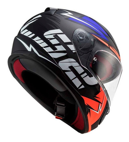 Imagen 4 de 9 de Casco Moto Integral Ls2 Cromo 353 Rapid Mate Devotobikes