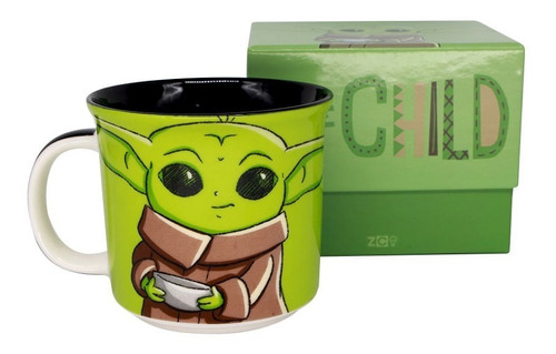 Caneca Baby Yoda | Star Wars | Mandalorian Oficial | 350 Ml