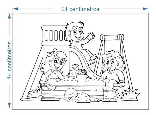 200 Desenhos Para Colorir Menino Menina 200 Folhas A5 1 Desenho Para Colorir  Por Folha Atividades Pedagógicas