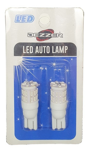 Luz Azul T-10, 30 Led, Ceramica, 12v, Set X 2 Moto Y Autos