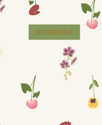 Libro: Caderno Com Forro Floral 110 Páginas