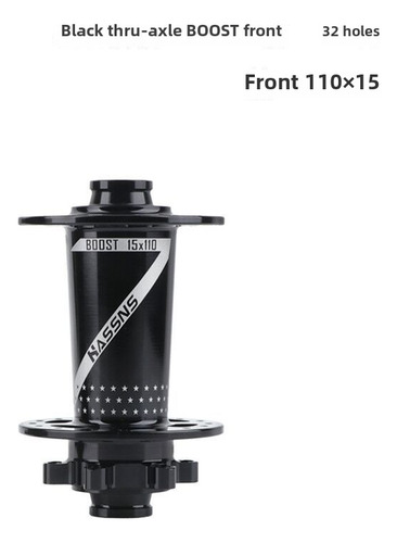 Frente Único Negro (versión Boost) - Hassns Pro7 Mtb Hub