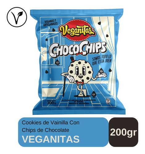 Cookies Veganas Veganitas Vainilla Y Chips De Choco X 200gr