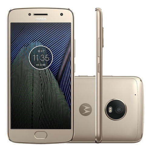 Moto G5 Plus Dual SIM 32 GB ouro-fino 2 GB RAM - Bom (Recondicionado)