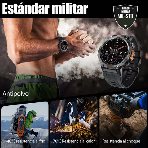 Monitor De Frecuencia Cardíaca Y Sueño Smart Military Watch