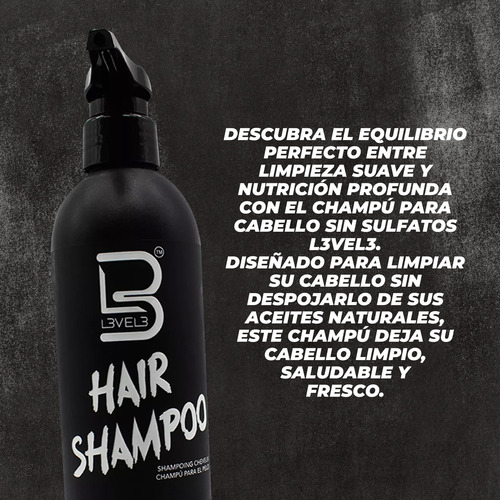 Shampoo Sin Sulfatos Level 3 Hidratación Profunda 500 Ml